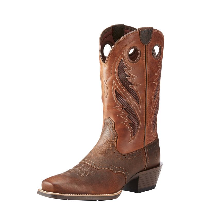 Ariat Western: VentTEK Ultra Narrow Square Toe Botas Western Hombre - Marrones (BIYCV1825)